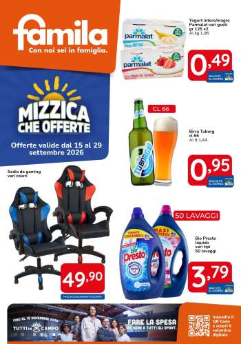 Volantino Famila - 15/9/2026 - 29/9/2026.