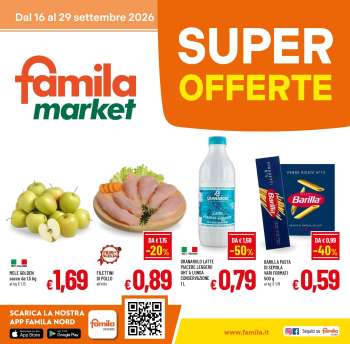 Volantino Famila - 16/9/2026 - 29/9/2026.