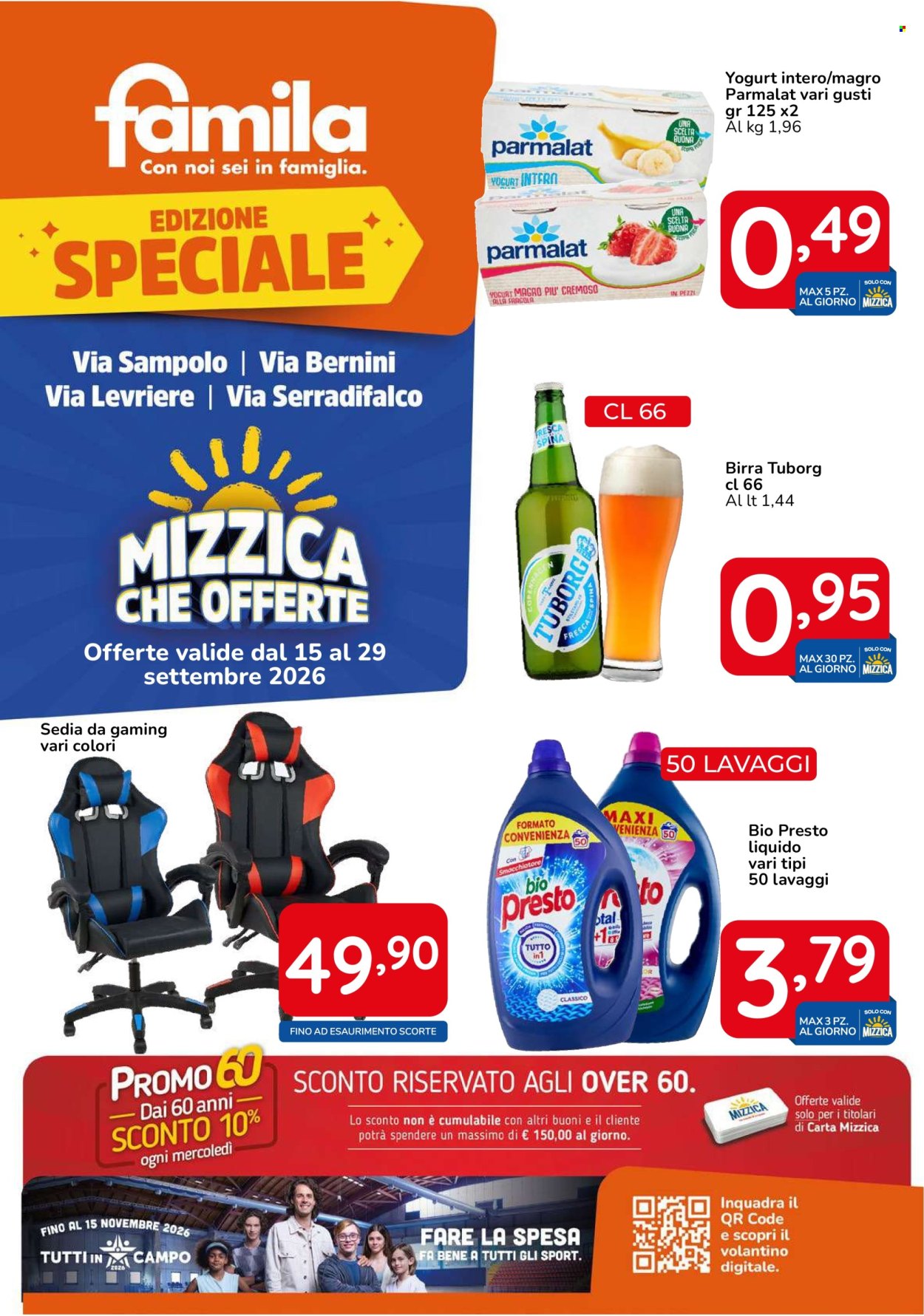 Volantino Famila - 15/9/2026 - 29/9/2026. Pagina 1