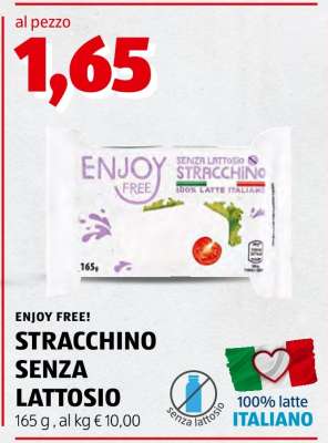 ENJOY FREE! STRACCHINO SENZA LATTOSIO