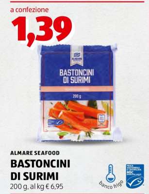 ALMARE SEAFOOD BASTONCINI DI SURIMI
