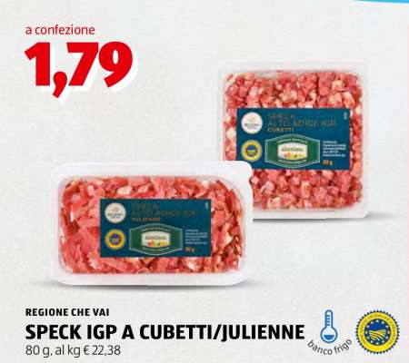SPECK IGP A CUBETTI/JULIENNE