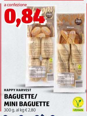 HAPPY HARVEST BAGUETTE/MINI BAGUETTE