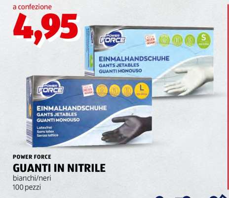 POWER FORCE GUANTI IN NITRILE