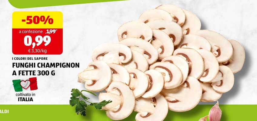 FUNGHI CHAMPIGNON A FETTE 300 G
