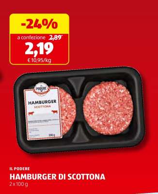 IL PODERE HAMBURGER DI SCOTTONA