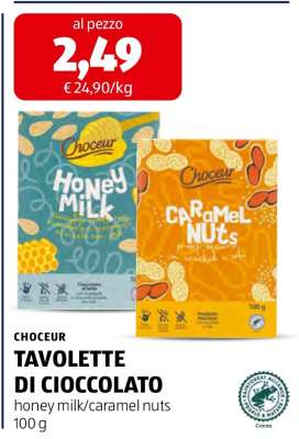 CHOCEUR TAVOLETTE DI CIOCCOLATO