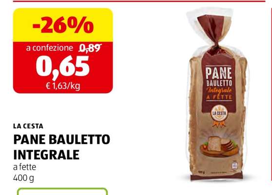 PANE BAULETTO INTEGRALE