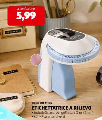 ETICHETTATRICE A RILIEVO