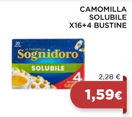 CAMOMILLA SOLUBILE X16+4 BUSTINE