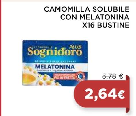 CAMOMILLA SOLUBILE CON MELATONINA X16 BUSTINE