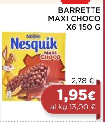 BARRETTE MAXI CHOCO X6 150 G