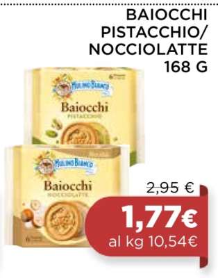 BAIOCCHI PISTACCHIO/NOCCIOLATTE 168 G
