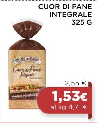 CUOR DI PANE INTEGRALE 325 G