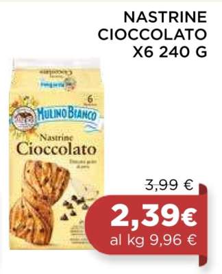 NASTRINE CIOCCOLATO X6 240 G