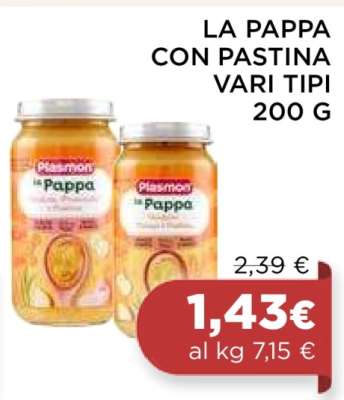 LA PAPPA CON PASTINA VARI TIPI