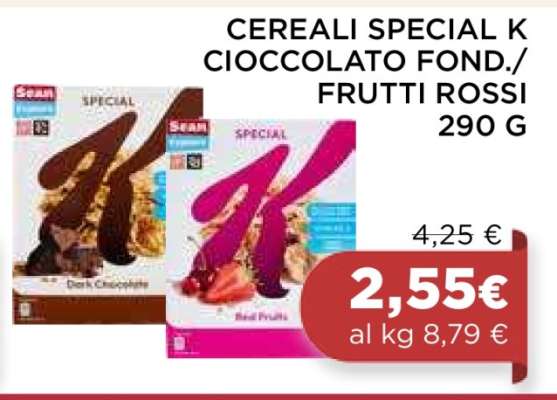 CEREALI SPECIAL K CIOCCOLATO FOND./FRUTTI ROSSI