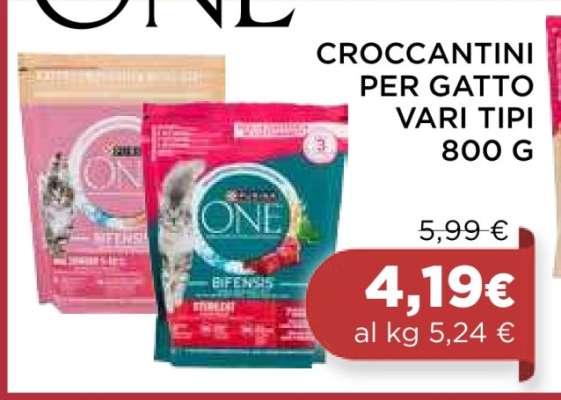 CROCCANTINI PER GATTO VARI TIPI 800 G
