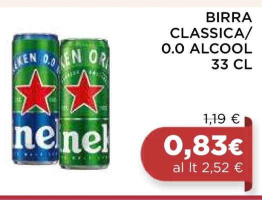 BIRRA CLASSICA/0.0 ALCOOL 33 CL