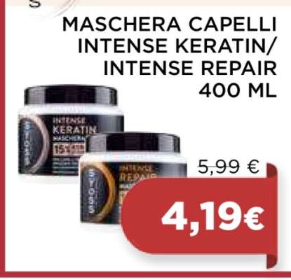 MASCHERA CAPELLI INTENSE KERATIN/INTENSE REPAIR 400 ML