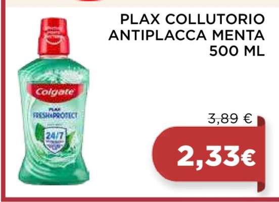 PLAX COLLUTORIO ANTIPLACCA MENTA 500 ML