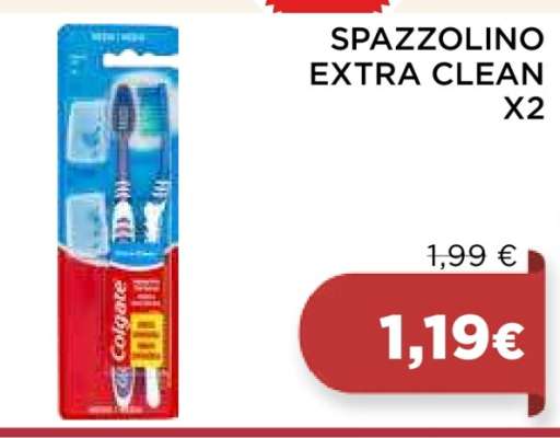 SPAZZOLINO EXTRA CLEAN X2
