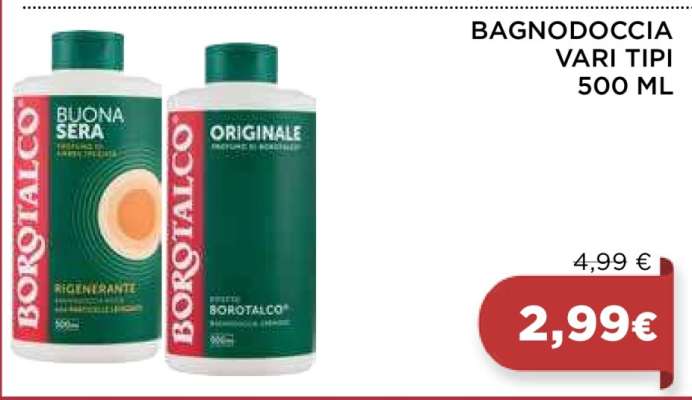 BAGNODOCCIA VARI TIPI 500 ML