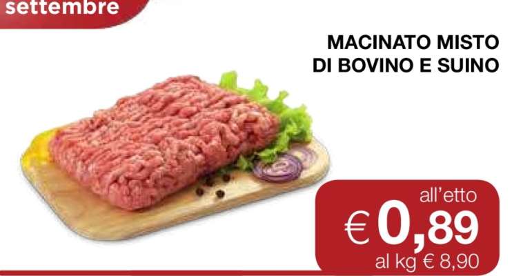 Macinato misto di bovino e suino