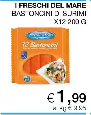 I FRESCHI DEL MARE BASTONCINI DI SURIMI