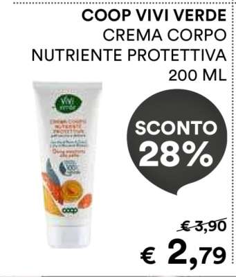 COOP VIVI VERDE CREMA CORPO NUTRIENTE PROTETTIVA 200 ML