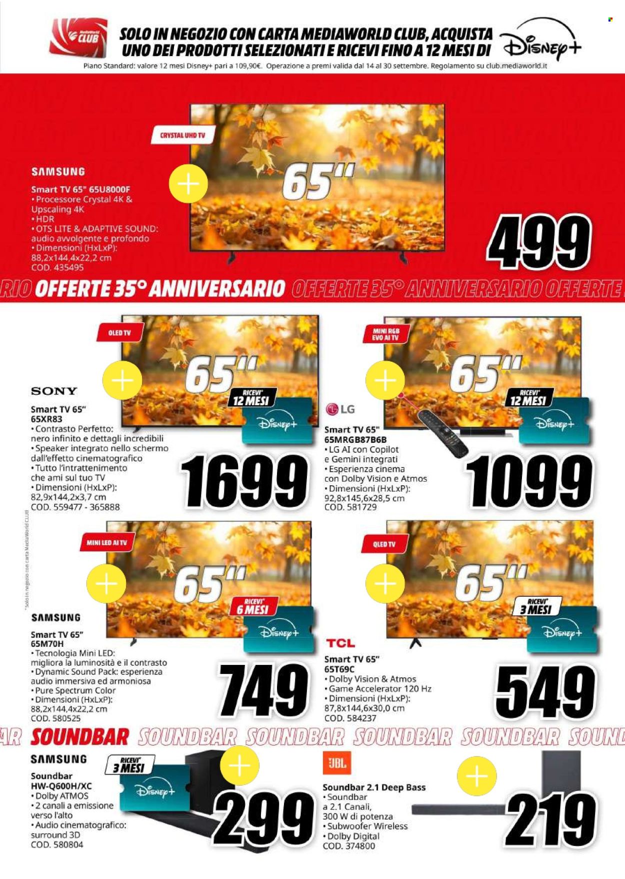 Volantino MediaWorld - 14/9/2026 - 30/9/2026. Pagina 20