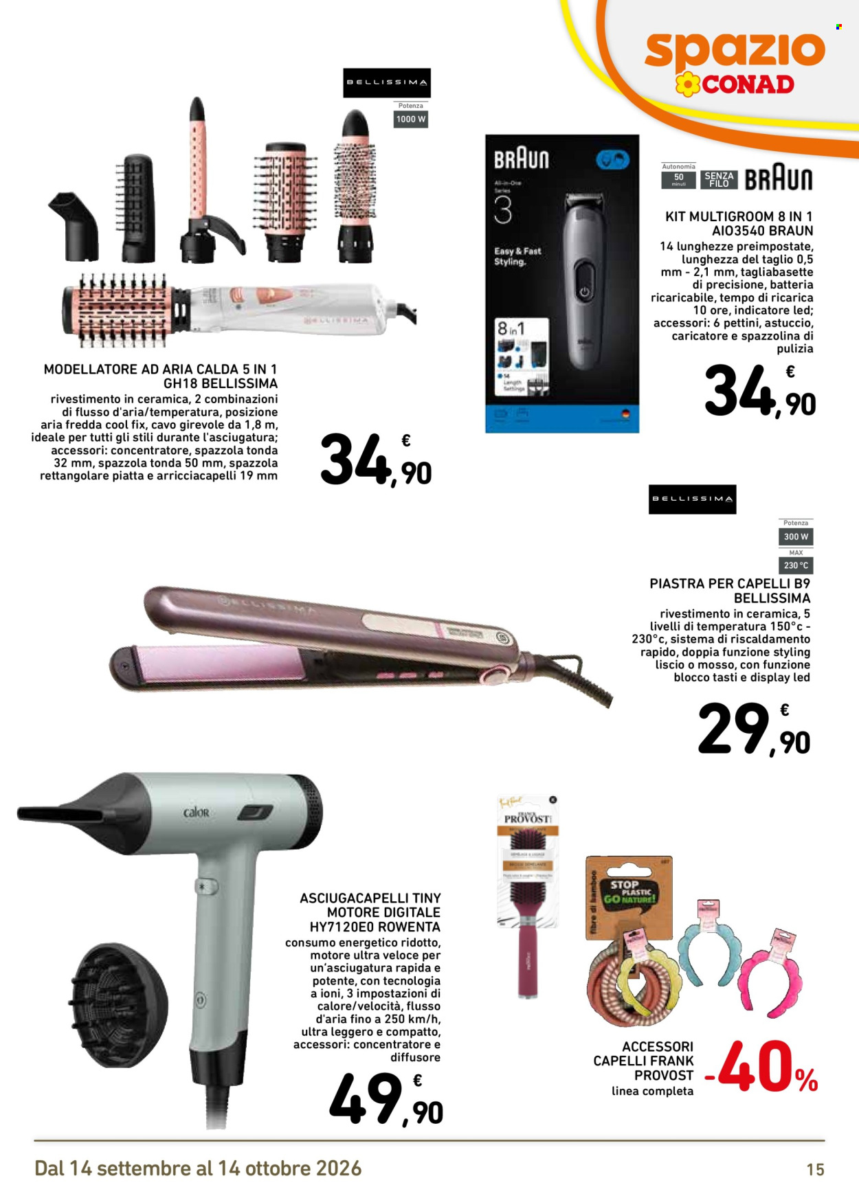 Volantino Spazio Conad - 14/9/2026 - 14/10/2026. Pagina 15