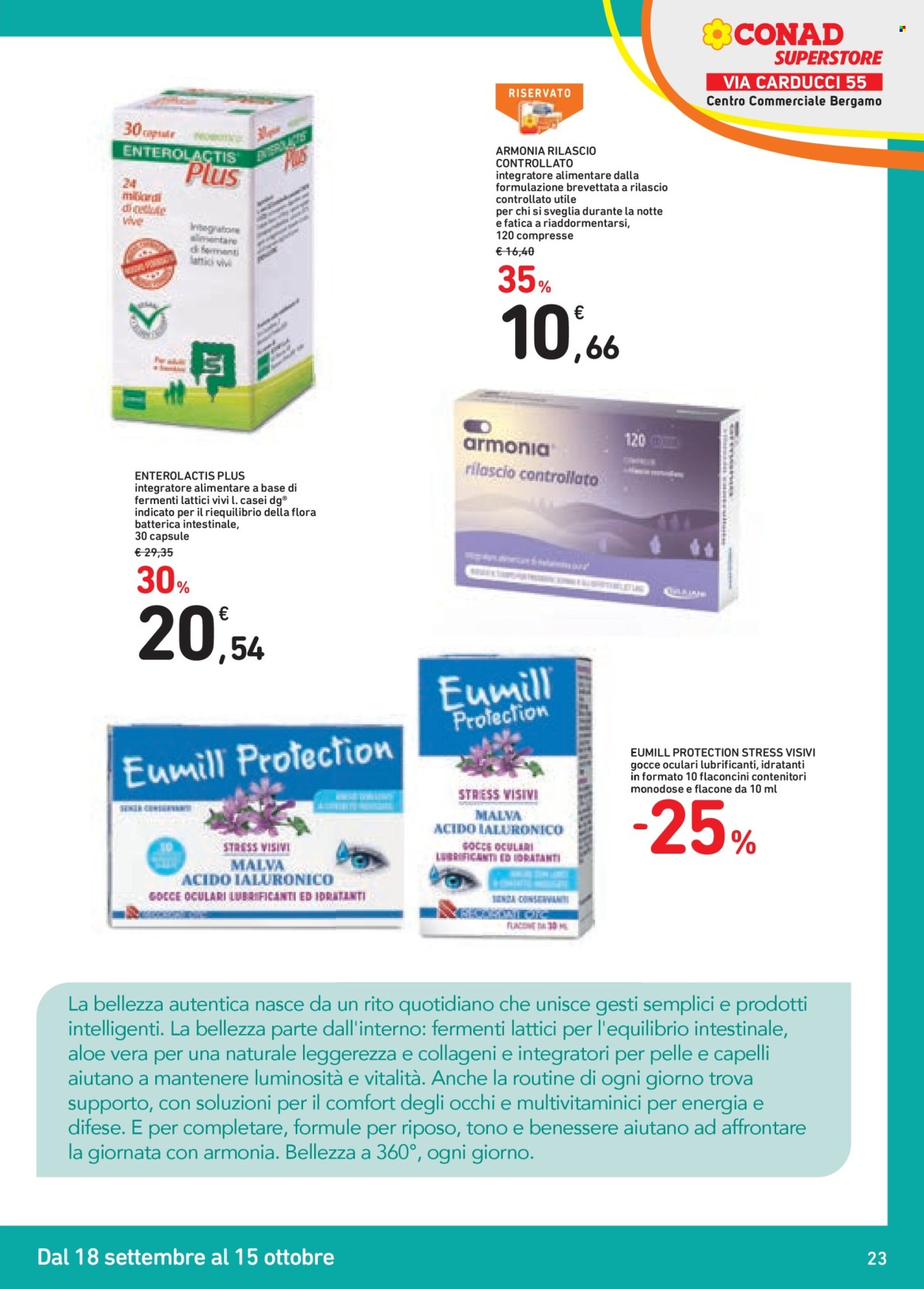 Volantino Conad Superstore - 18/9/2026 - 15/10/2026. Pagina 23