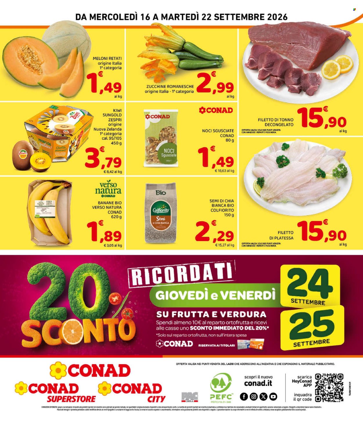 Volantino Conad - 16/9/2026 - 22/9/2026. Pagina 8