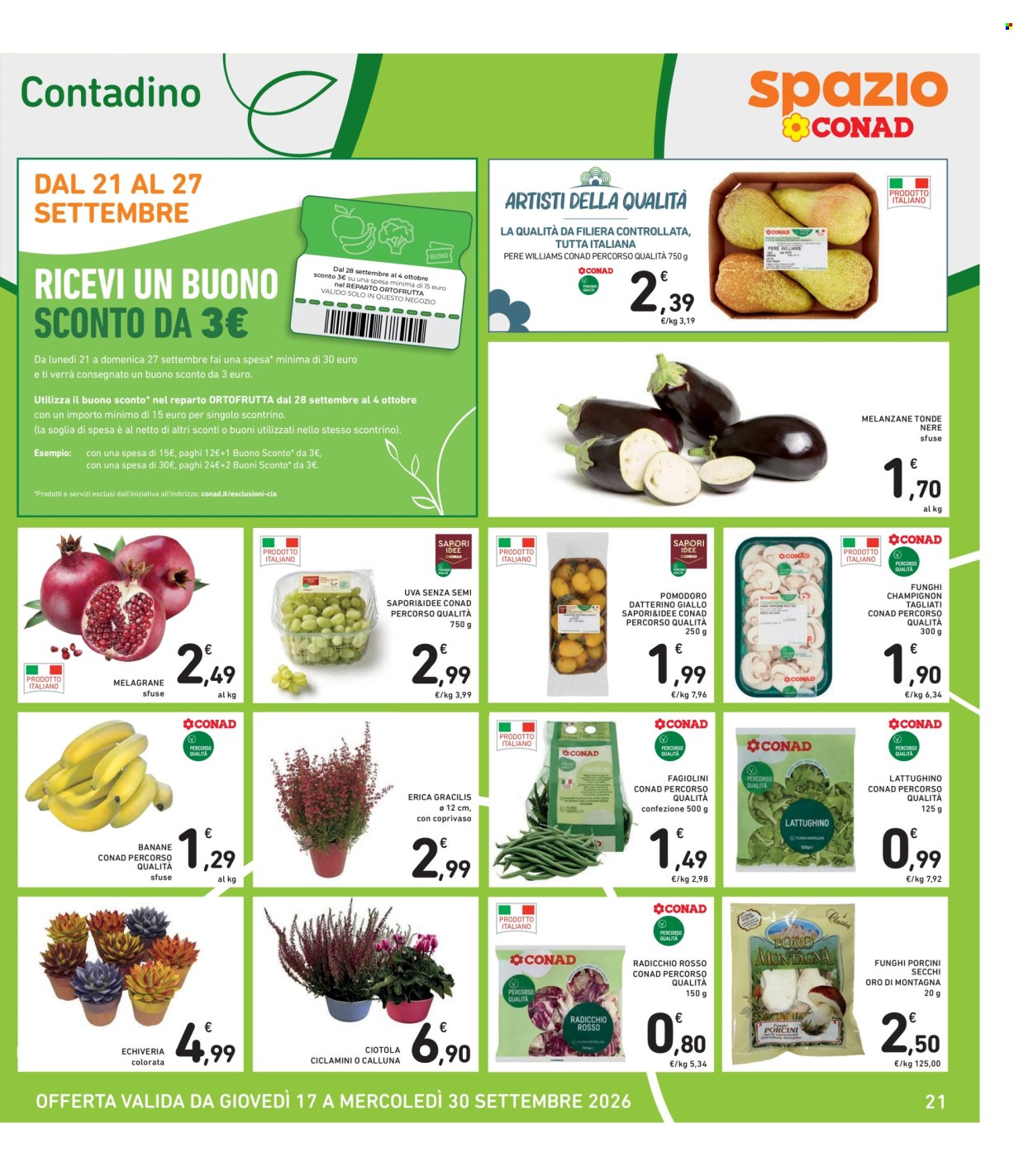 Volantino Spazio Conad - 17/9/2026 - 30/9/2026. Pagina 21