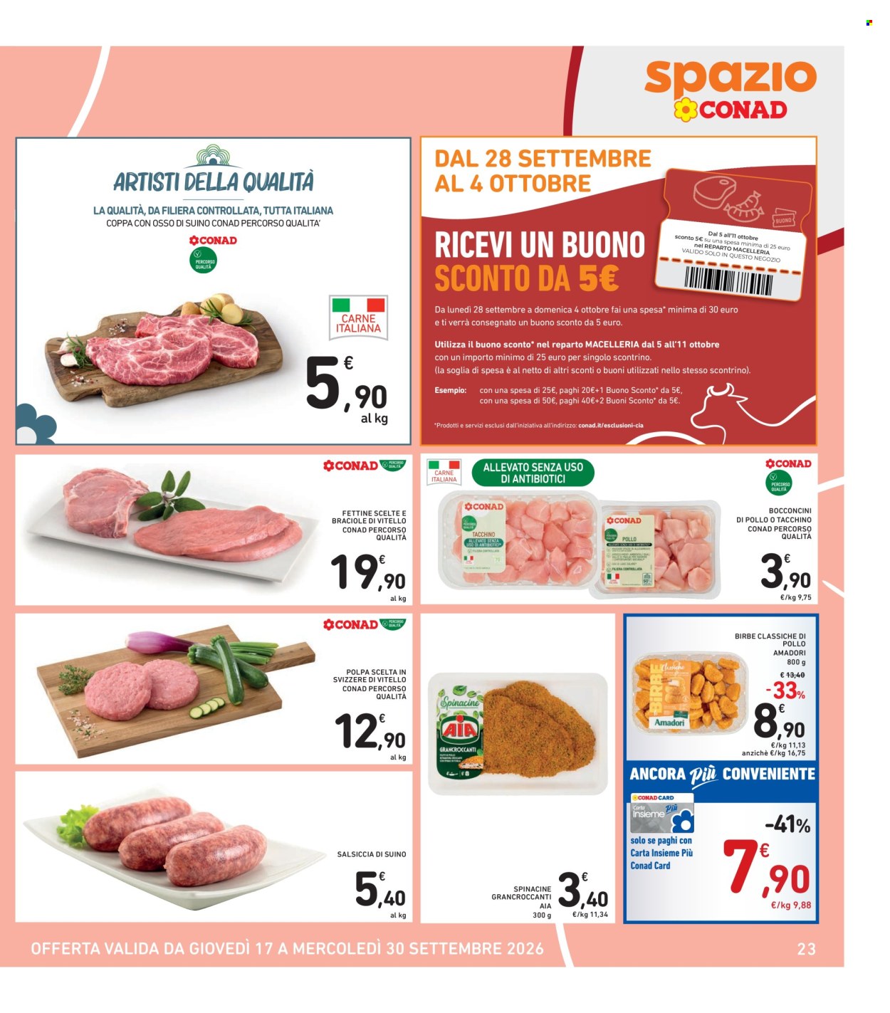 Volantino Spazio Conad - 17/9/2026 - 30/9/2026. Pagina 23