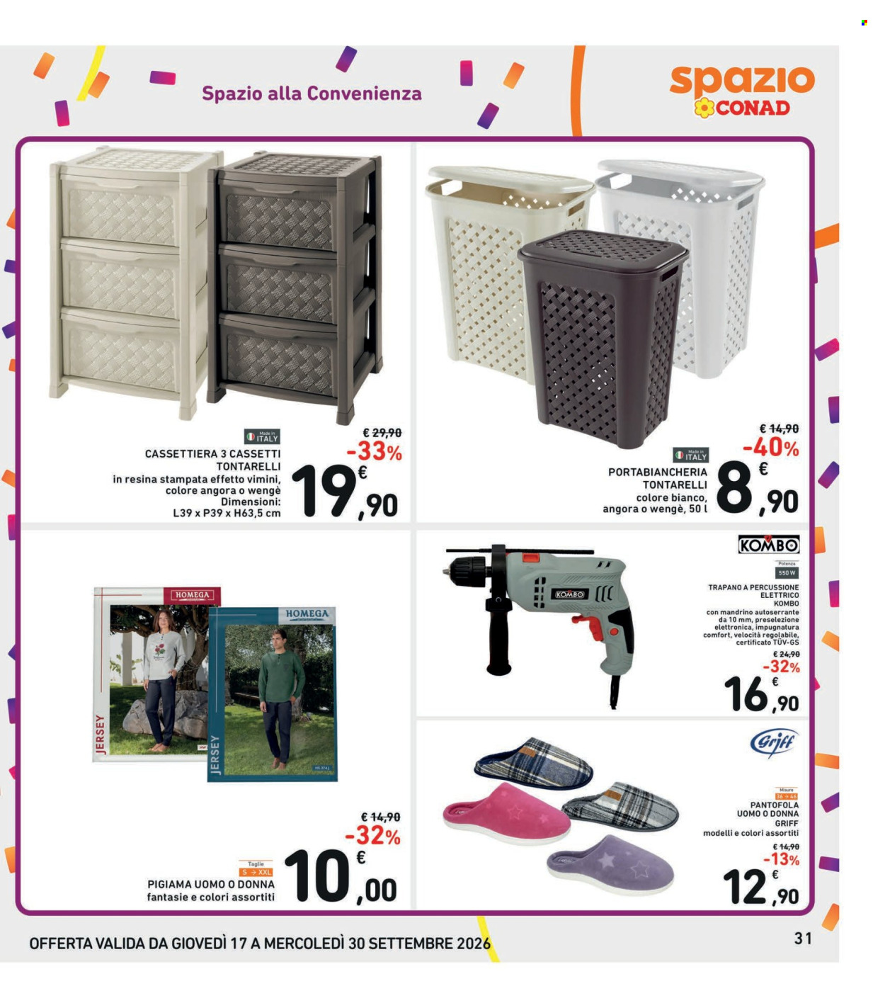 Volantino Spazio Conad - 17/9/2026 - 30/9/2026. Pagina 31