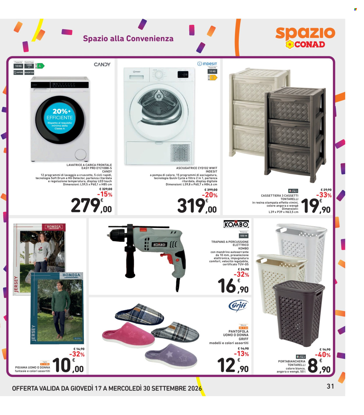 Volantino Spazio Conad - 17/9/2026 - 30/9/2026. Pagina 31