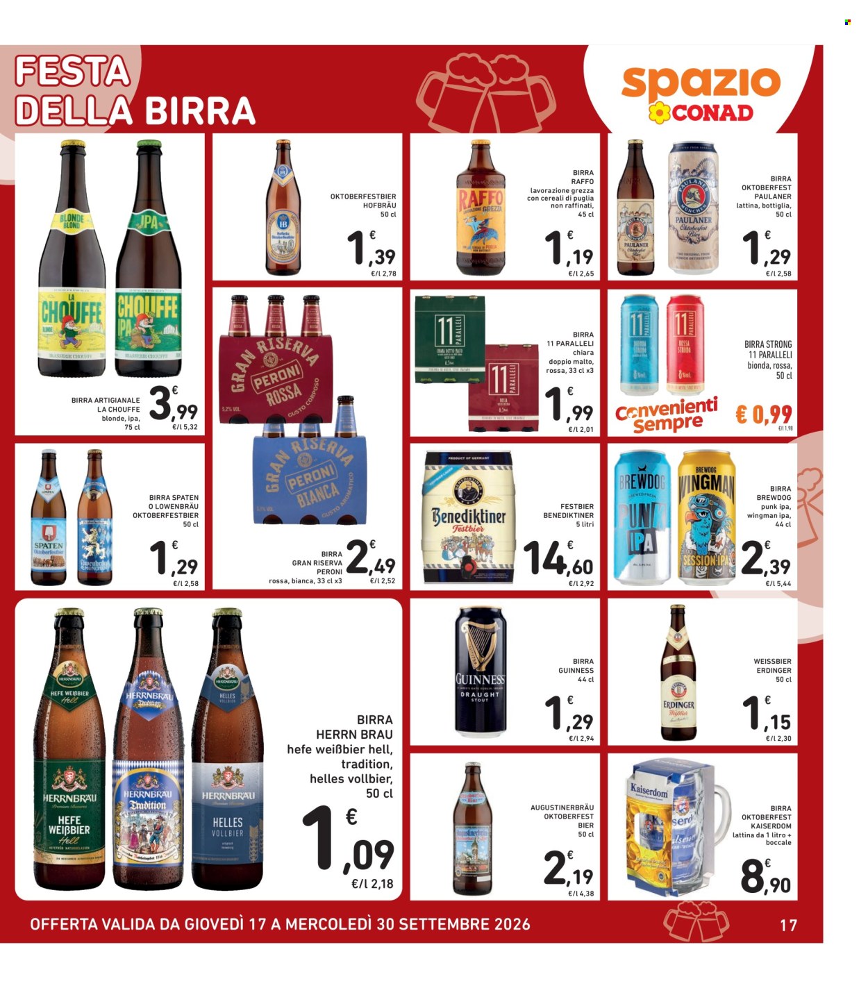 Volantino Spazio Conad - 17/9/2026 - 30/9/2026. Pagina 17
