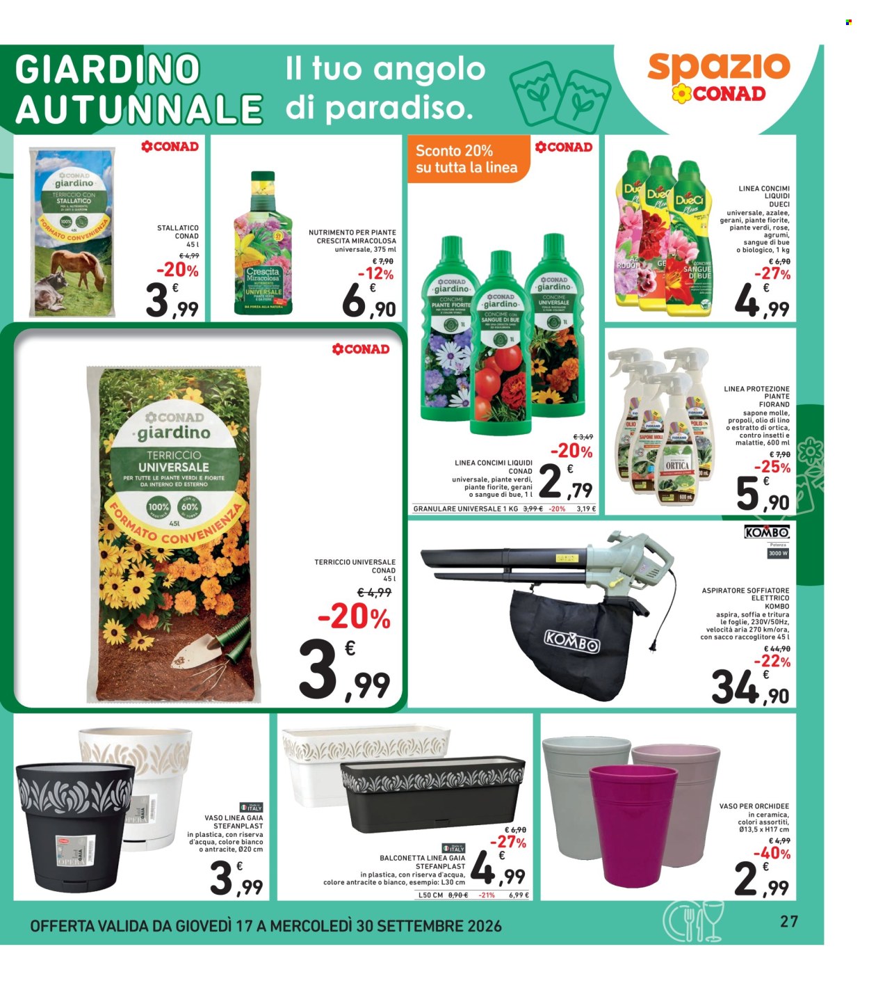 Volantino Spazio Conad - 17/9/2026 - 30/9/2026. Pagina 27