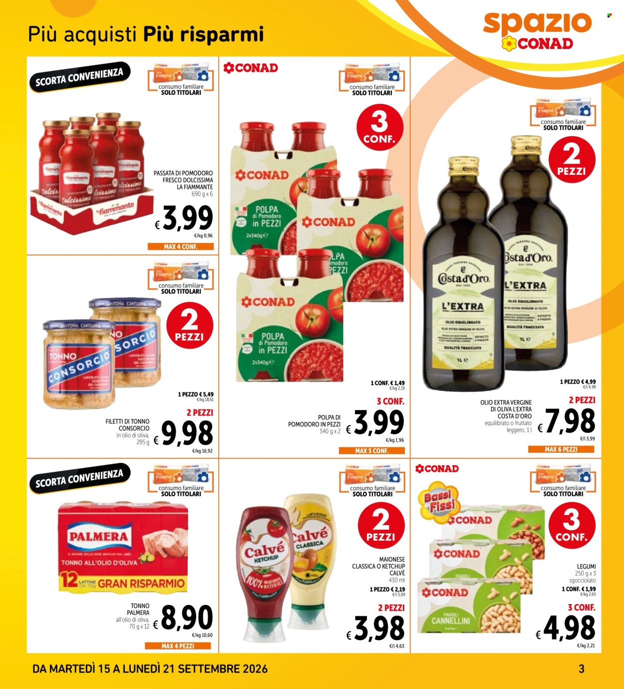 Volantino Conad - 15/9/2026 - 21/9/2026. Pagina 3