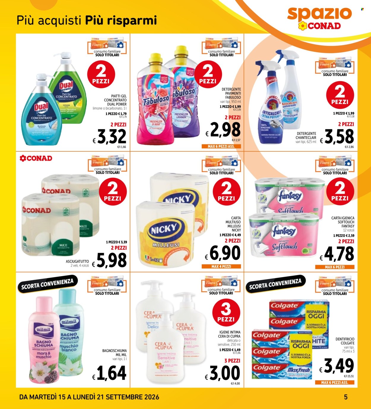 Volantino Conad - 15/9/2026 - 21/9/2026. Pagina 5
