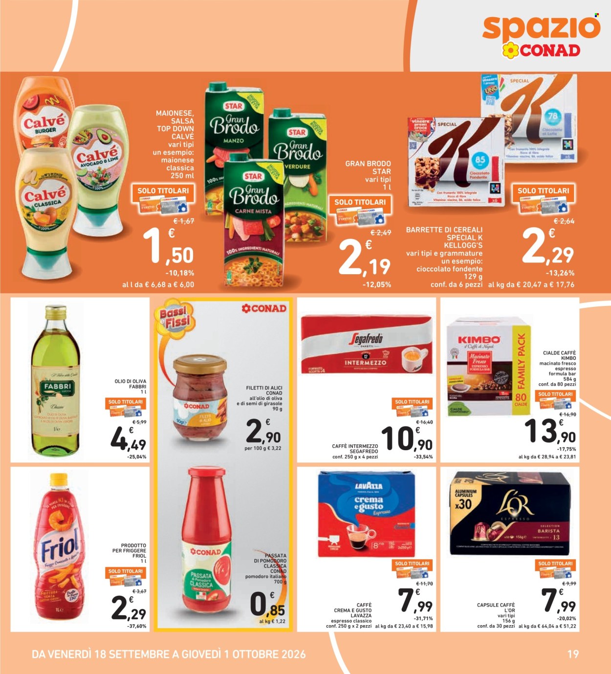 Volantino Spazio Conad - 18/9/2026 - 1/10/2026. Pagina 19