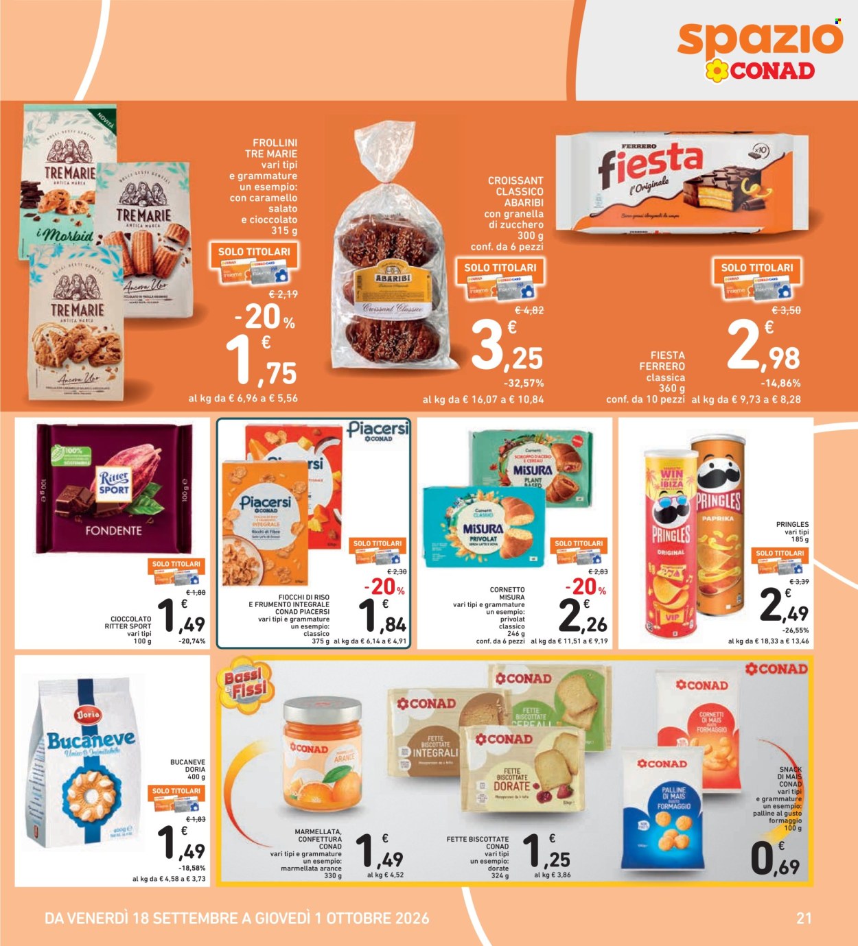 Volantino Spazio Conad - 18/9/2026 - 1/10/2026. Pagina 21