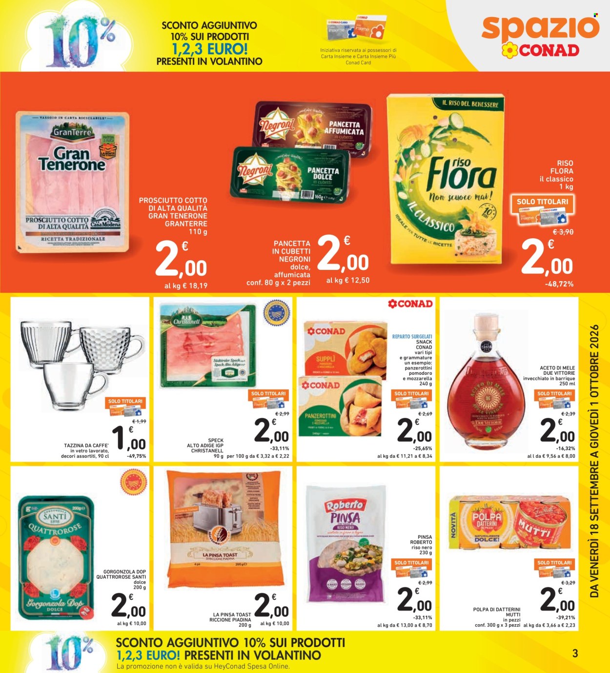 Volantino Spazio Conad - 18/9/2026 - 1/10/2026. Pagina 3