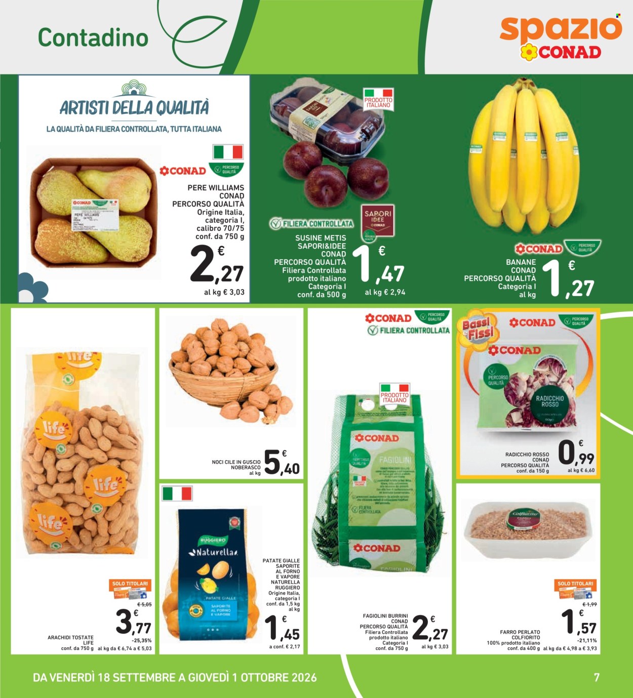 Volantino Spazio Conad - 18/9/2026 - 1/10/2026. Pagina 7