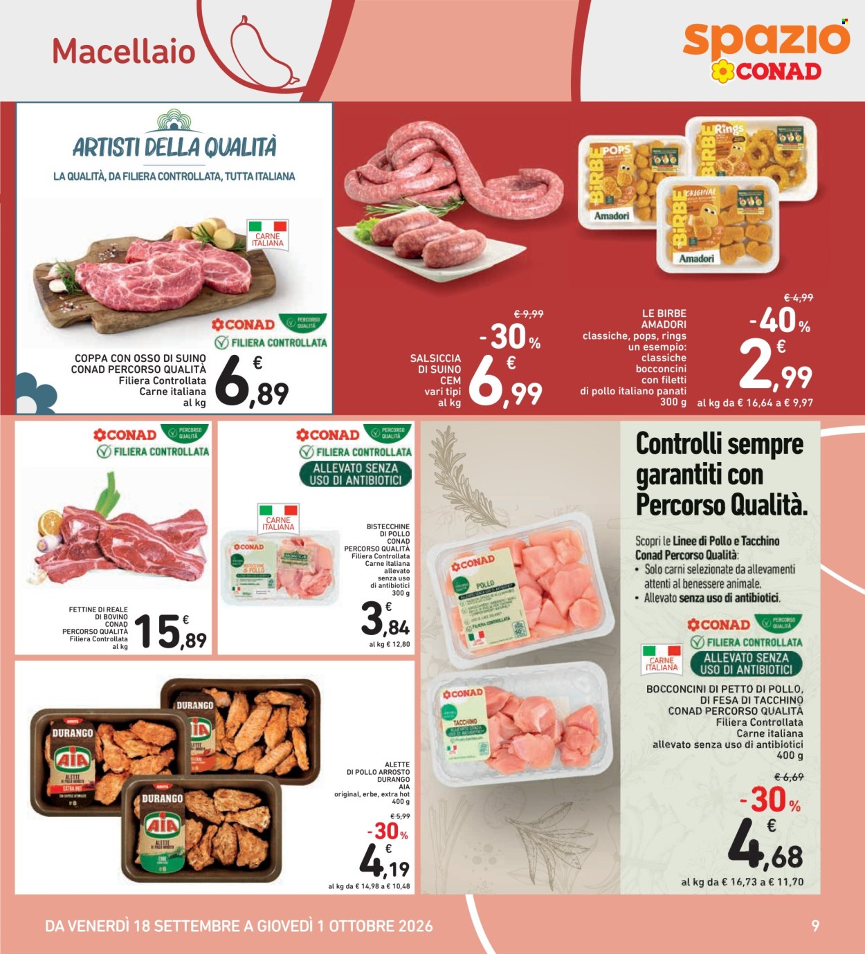Volantino Spazio Conad - 18/9/2026 - 1/10/2026. Pagina 9