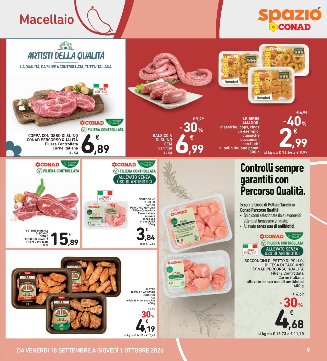 Volantino Spazio Conad - 18/9/2026 - 1/10/2026. Pagina 9