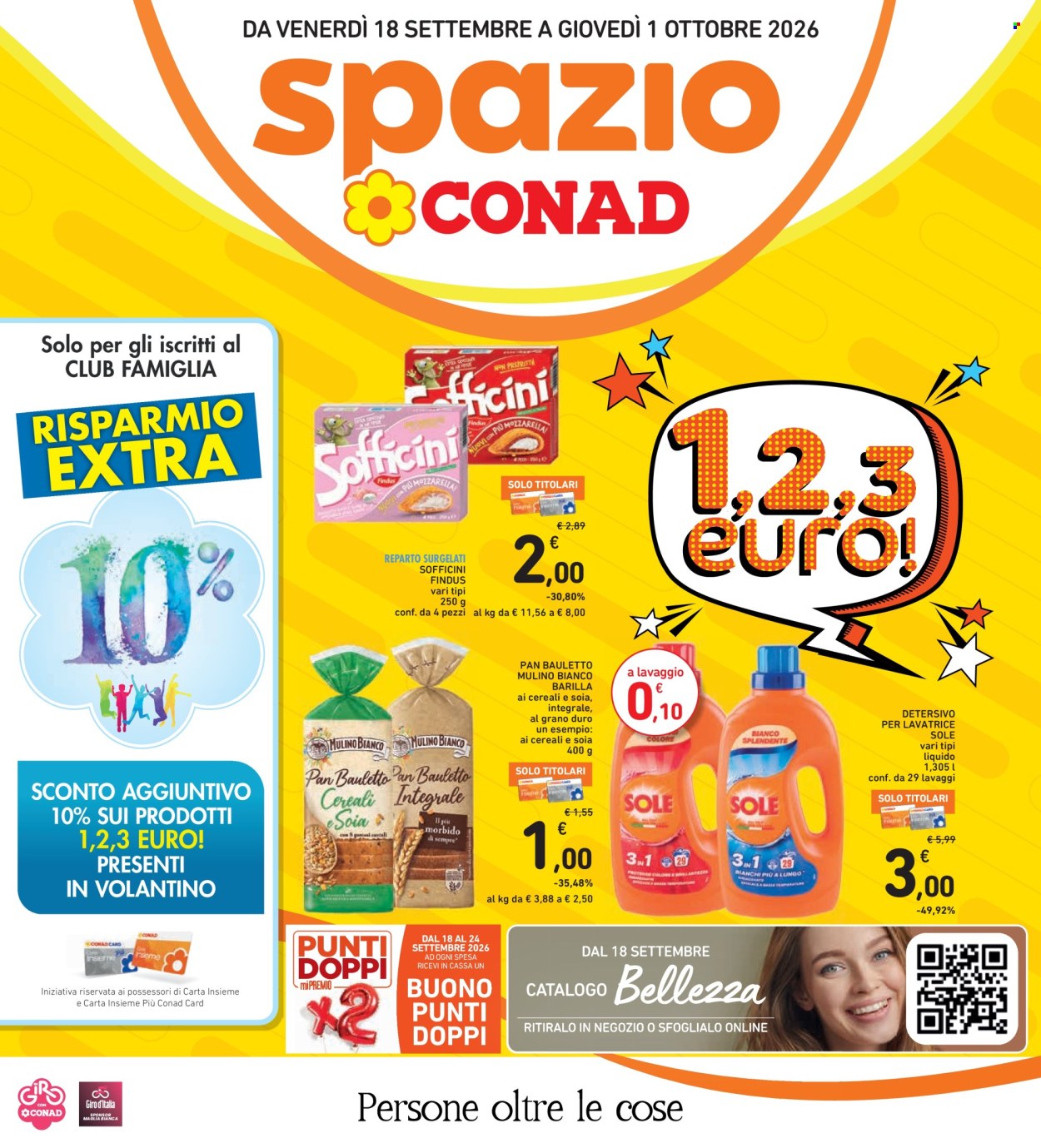 Volantino Spazio Conad - 18/9/2026 - 1/10/2026. Pagina 1