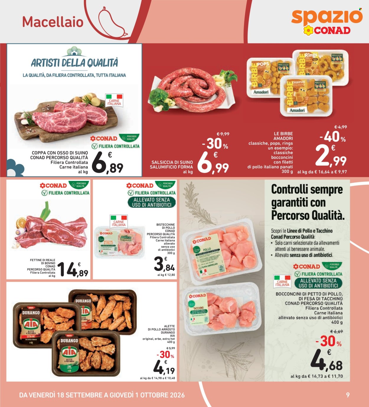 Volantino Spazio Conad - 18/9/2026 - 1/10/2026. Pagina 9